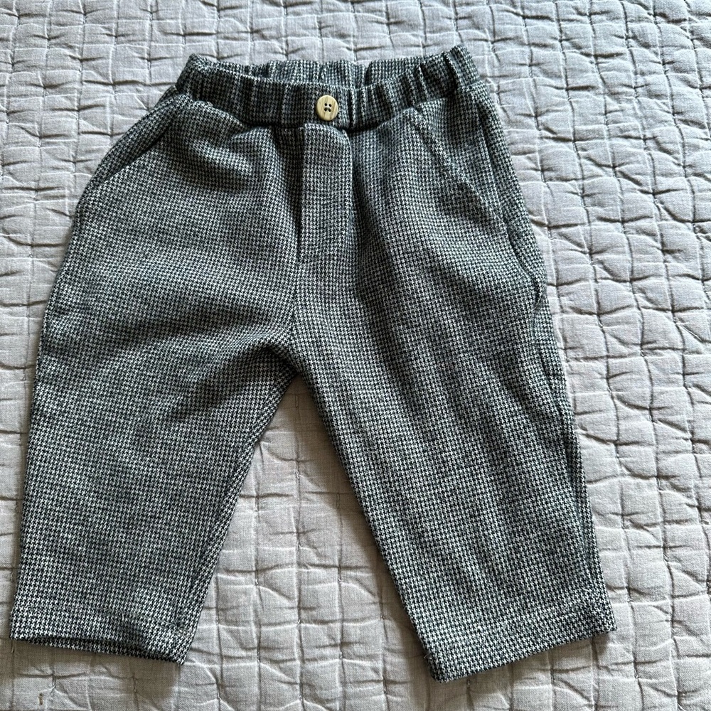 Zara Gray Formal Cropped Pants
